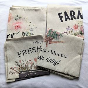 NEW Set of 4 Spring Market Floral Pillow Covers